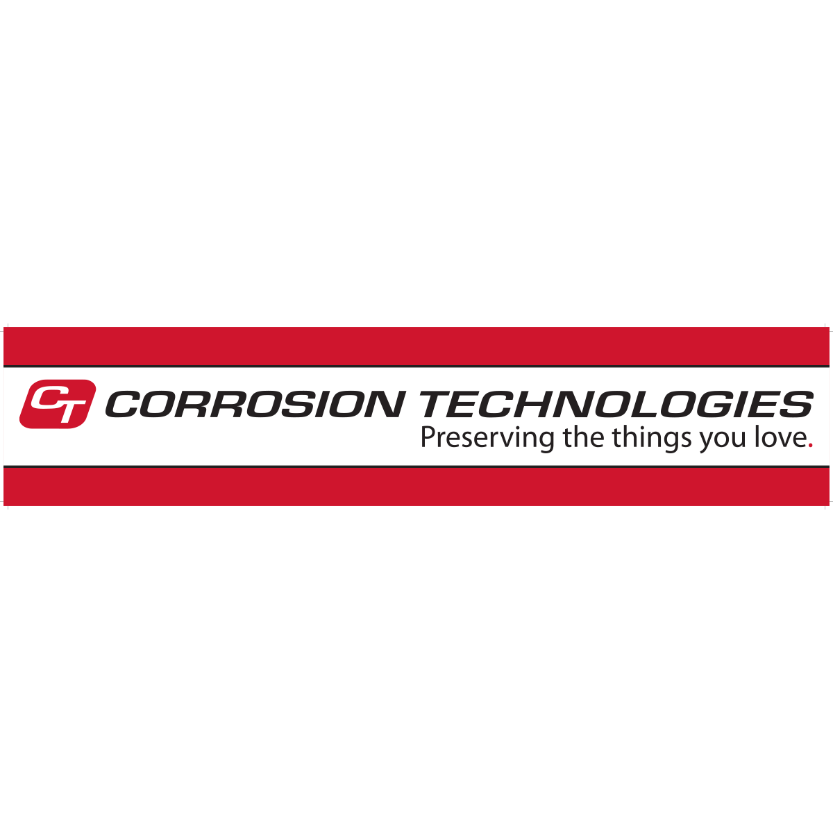 Corrosion Technologies retail shelf header card