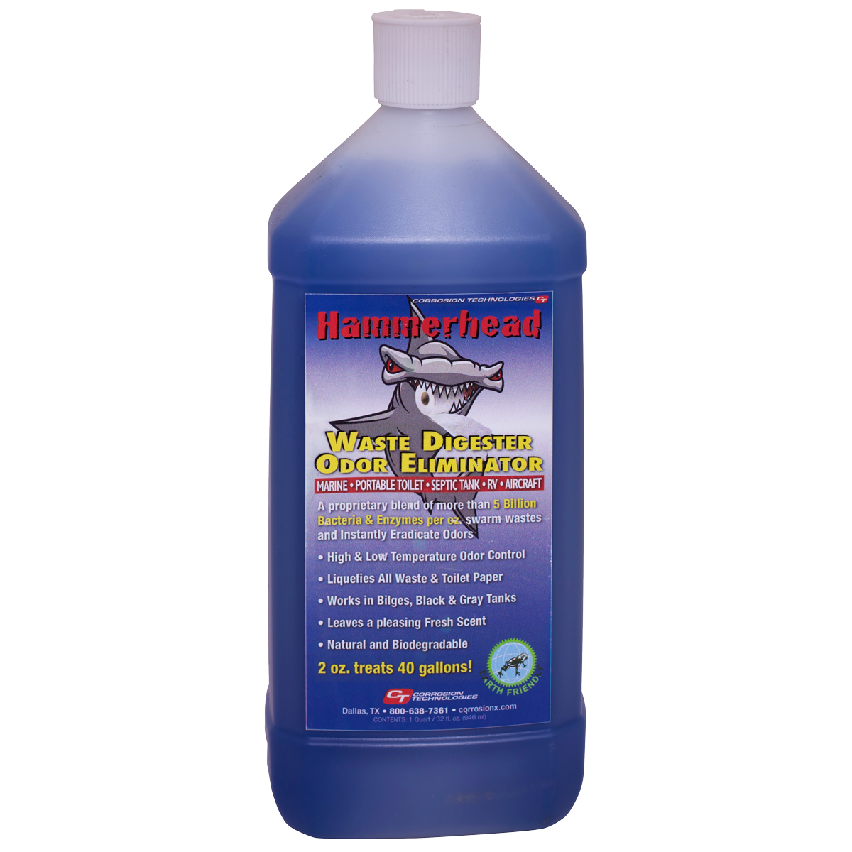 Hammerhead waste digester / odor eliminator