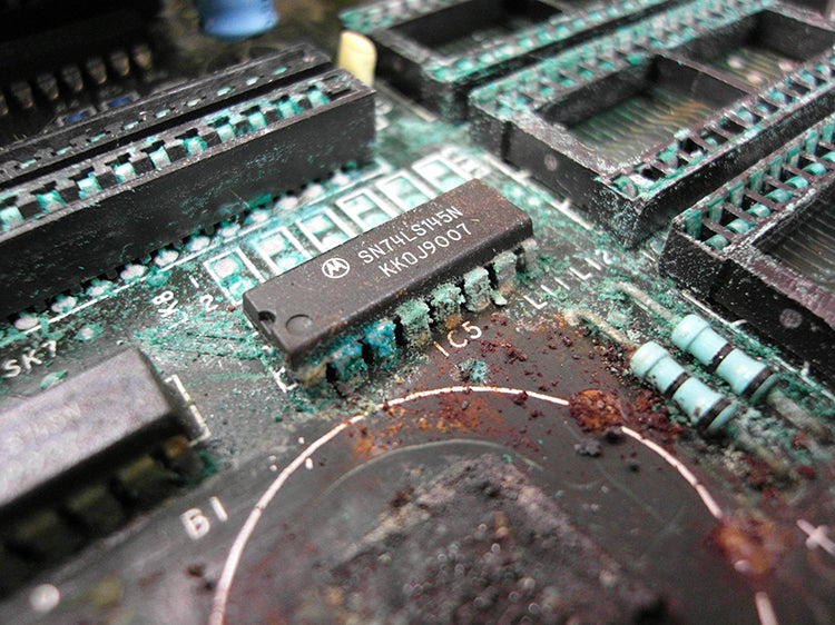 CorrosionX to restore and protect corroded circuit boards