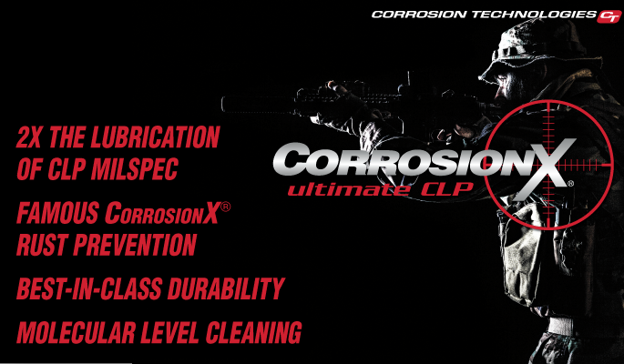 Keep Firearms Rust-Free with CorrosionX® Ultimate CLP