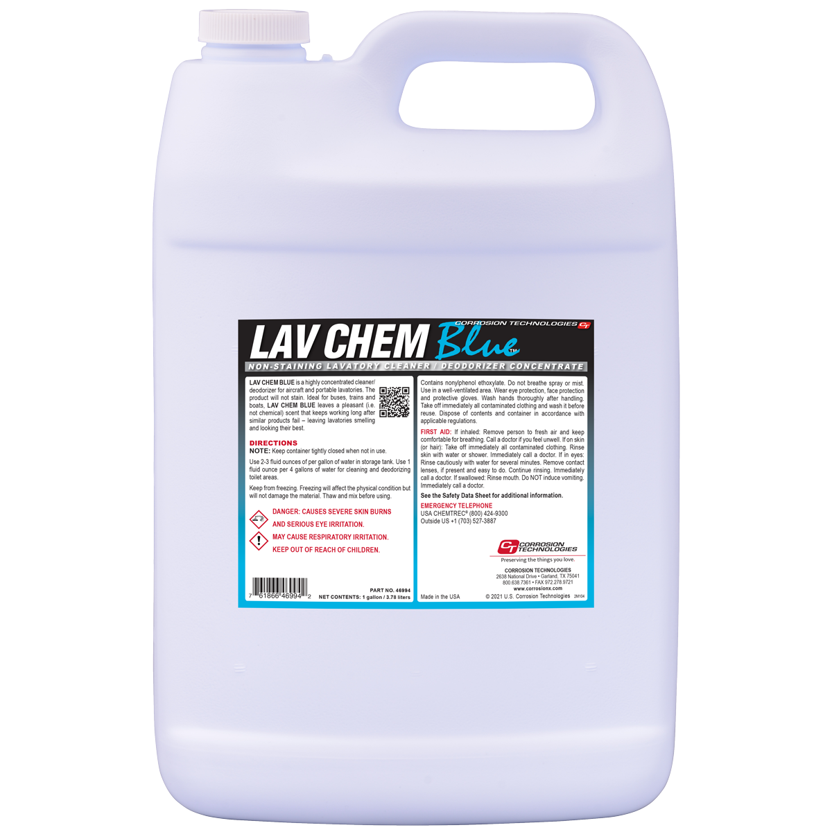 Desodorante para lavabos de aviones Lav Chem