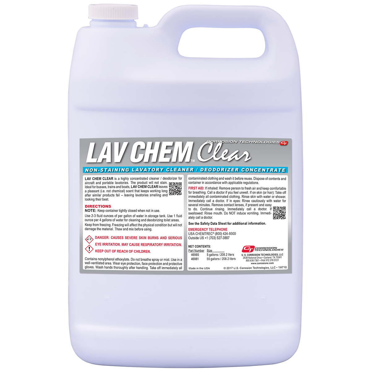 Desodorante para lavabos de aviones Lav Chem