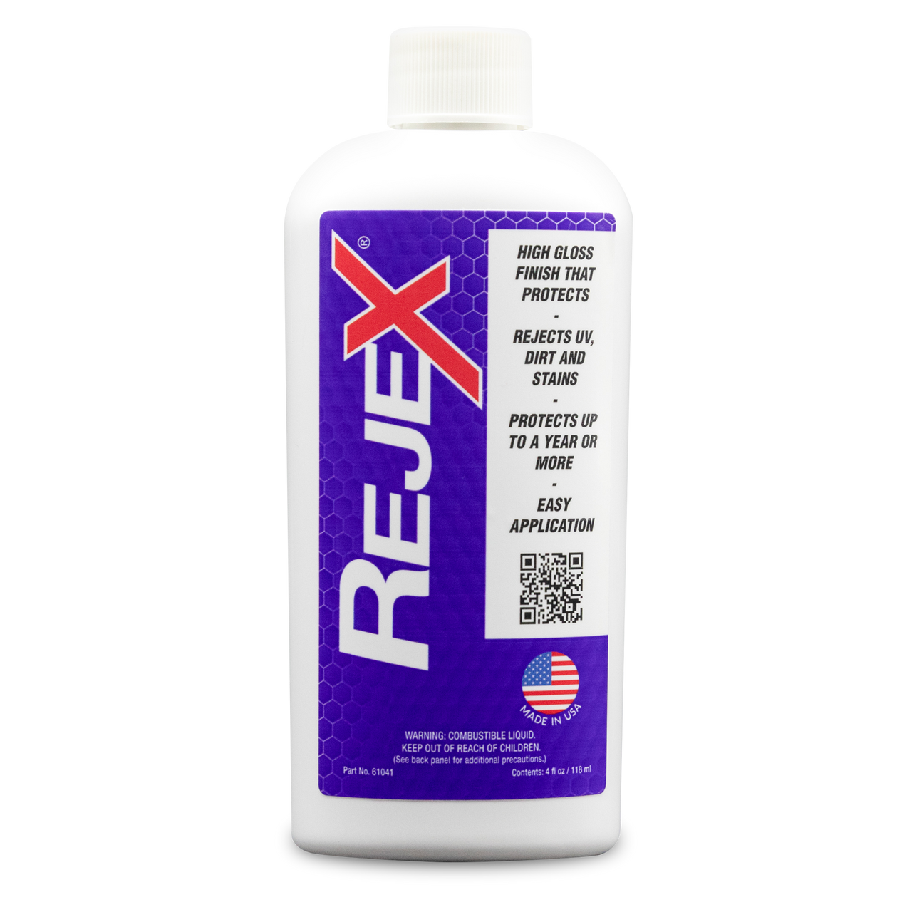 RejeX high gloss finish that protects