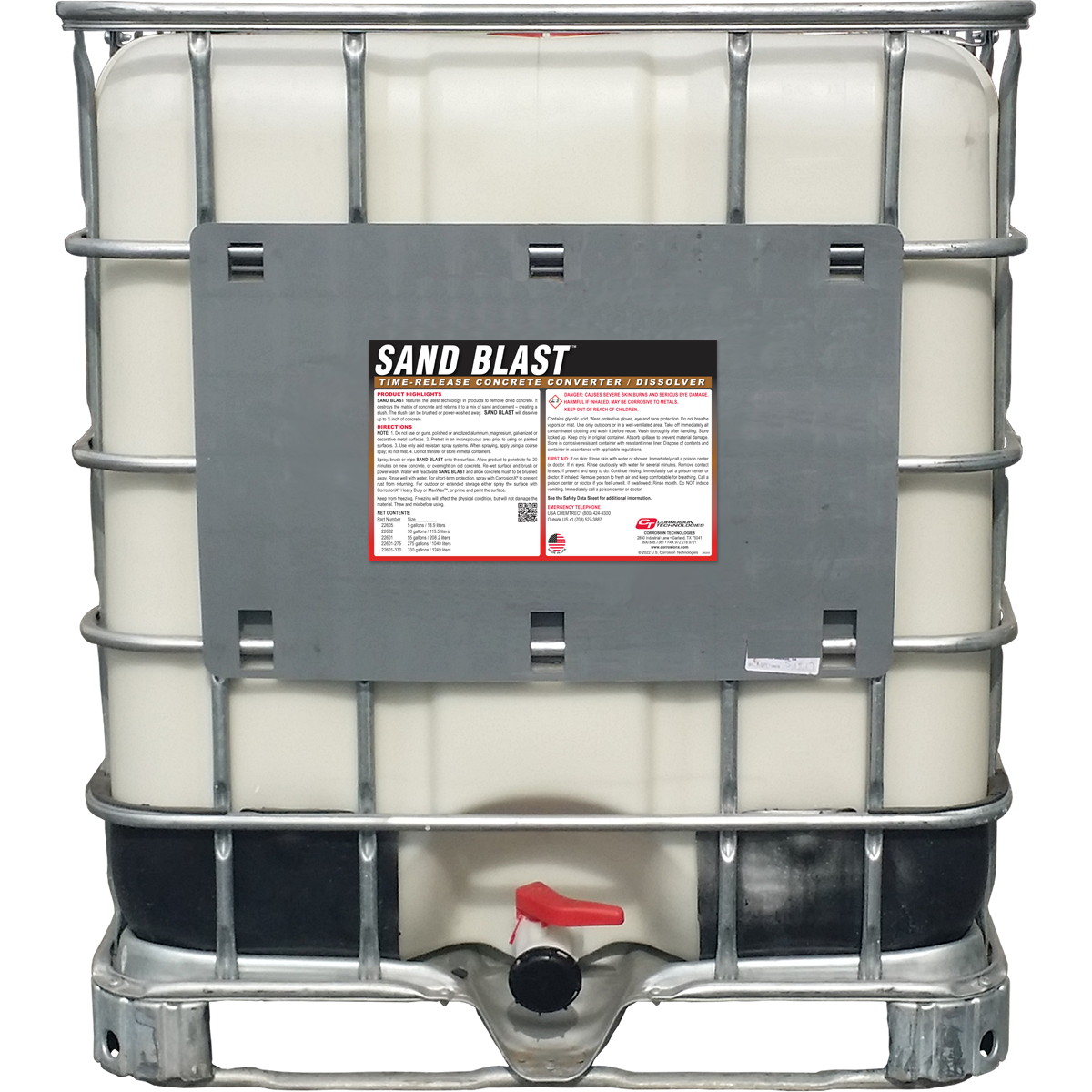 Sand Blast time release concrete remover