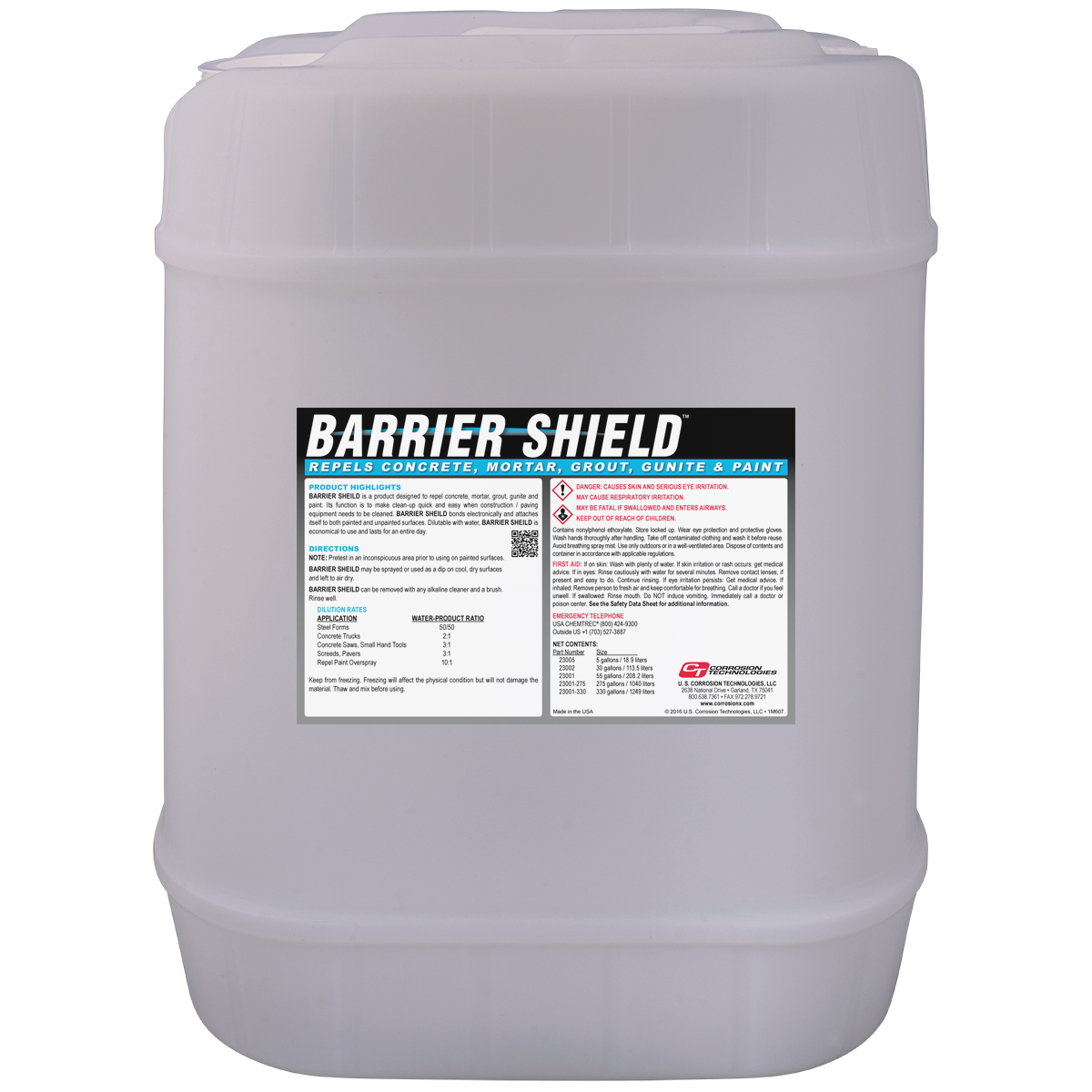 Barrier Shield concrete repellent coating