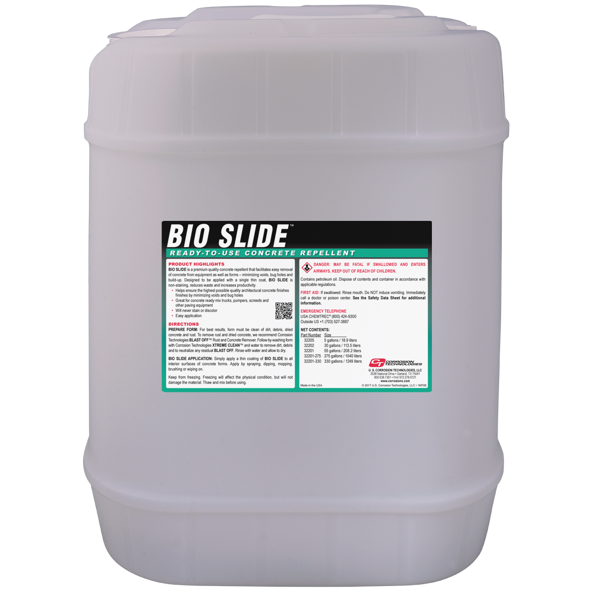 Bio Slide concrete form release