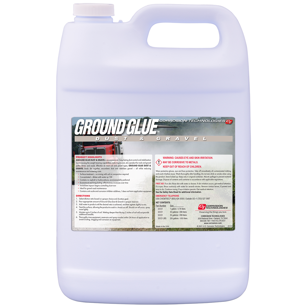 Ground Glue Dust & Gravel Gravel Road Dust Control 1 Gallon