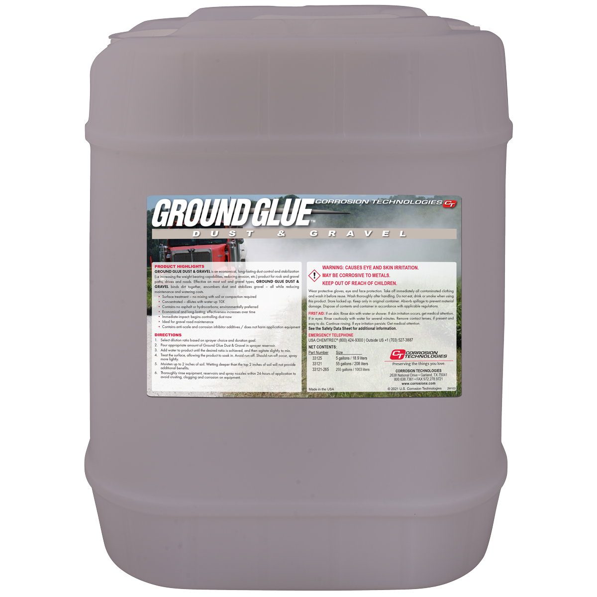 Ground Glue Dust & Gravel Corrosion Technologies