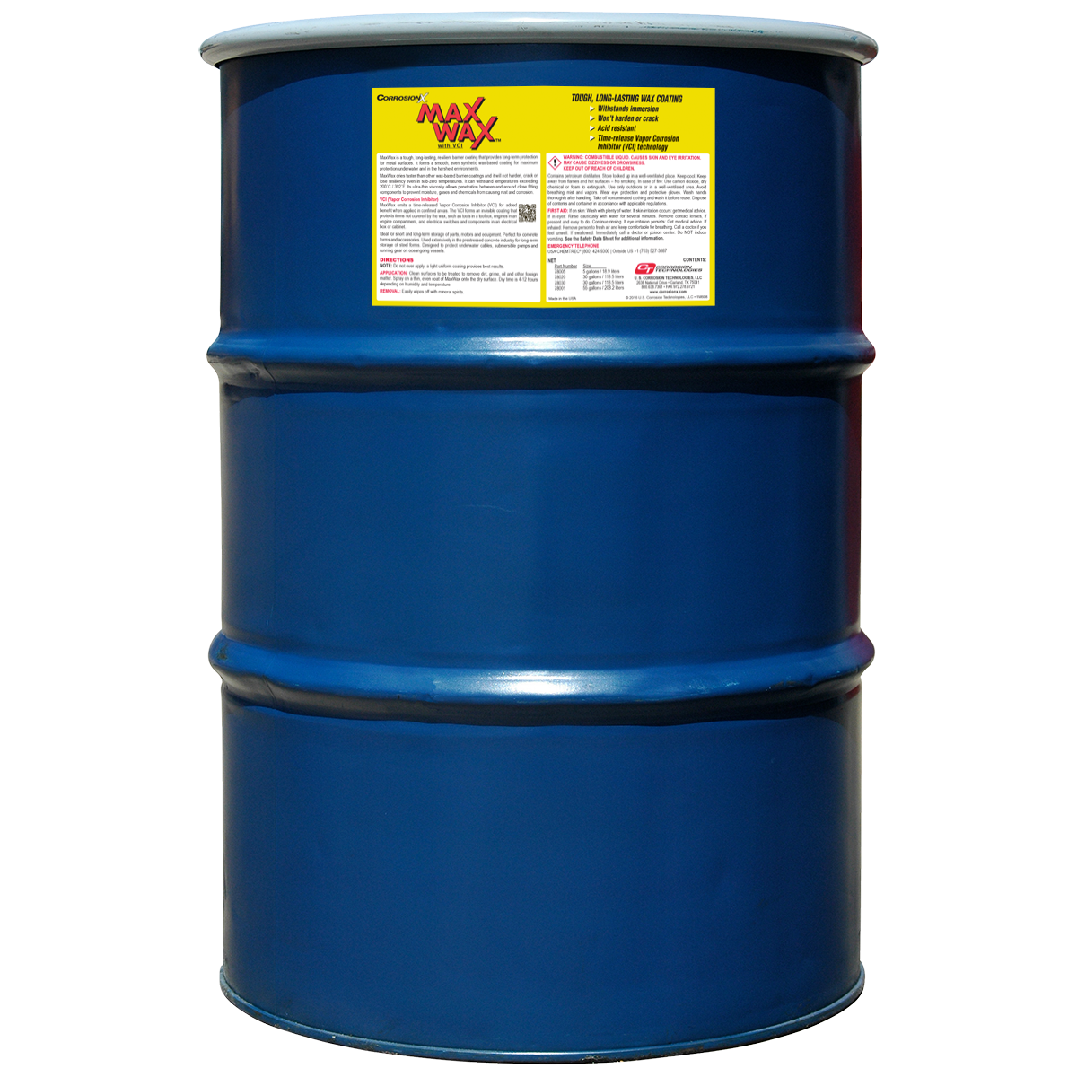 MaxWax dry, long-lasting corrosion preventive coating