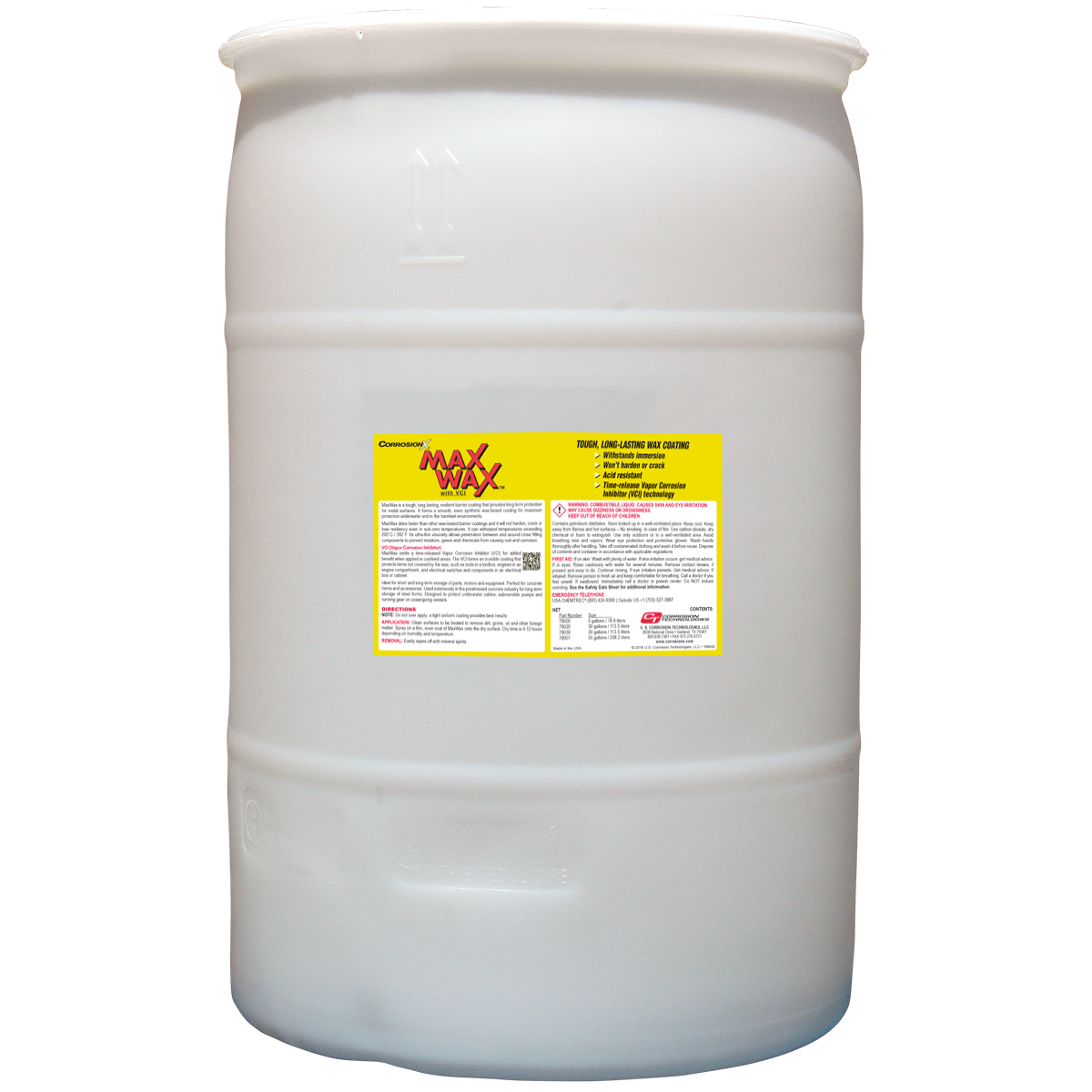 MaxWax dry, long-lasting corrosion preventive coating