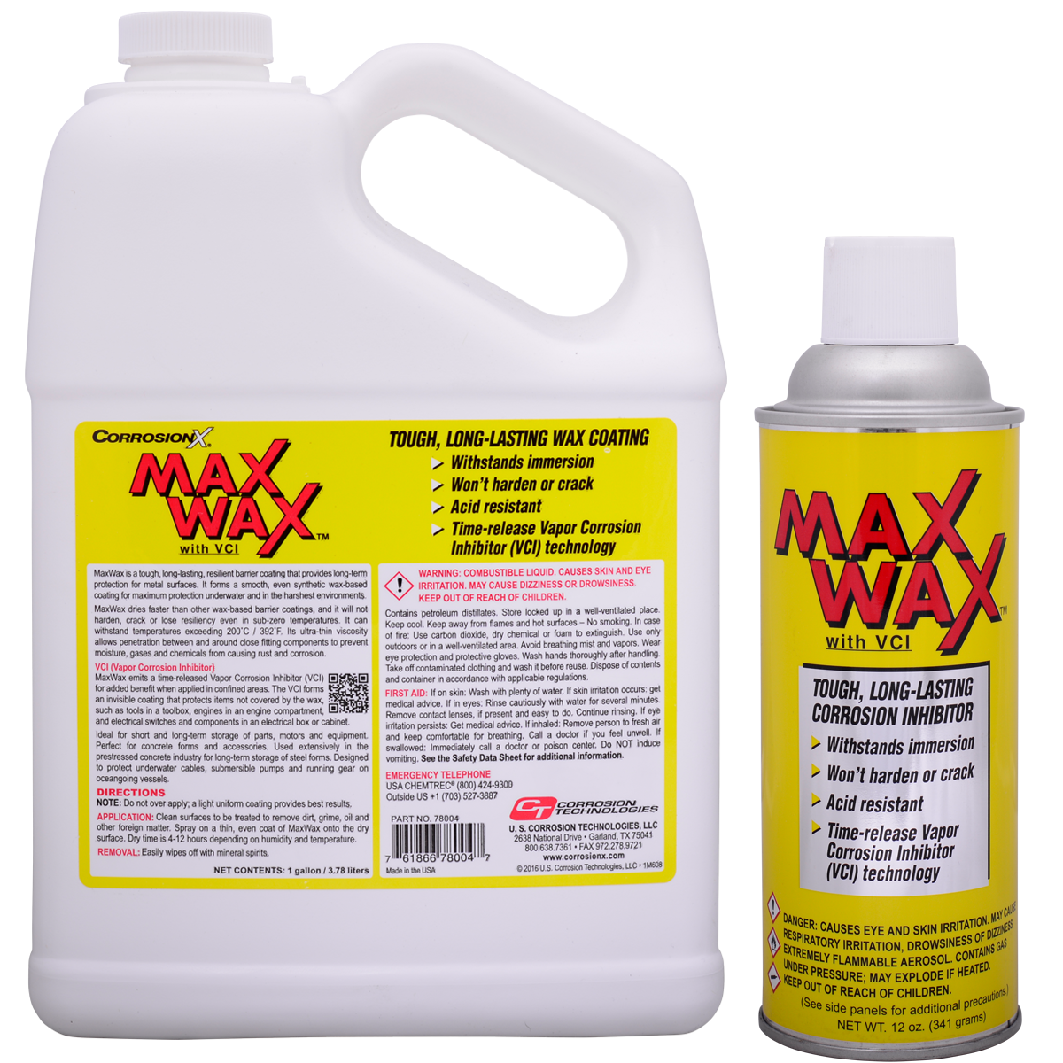 MaxWax dry, long-lasting corrosion preventive coating