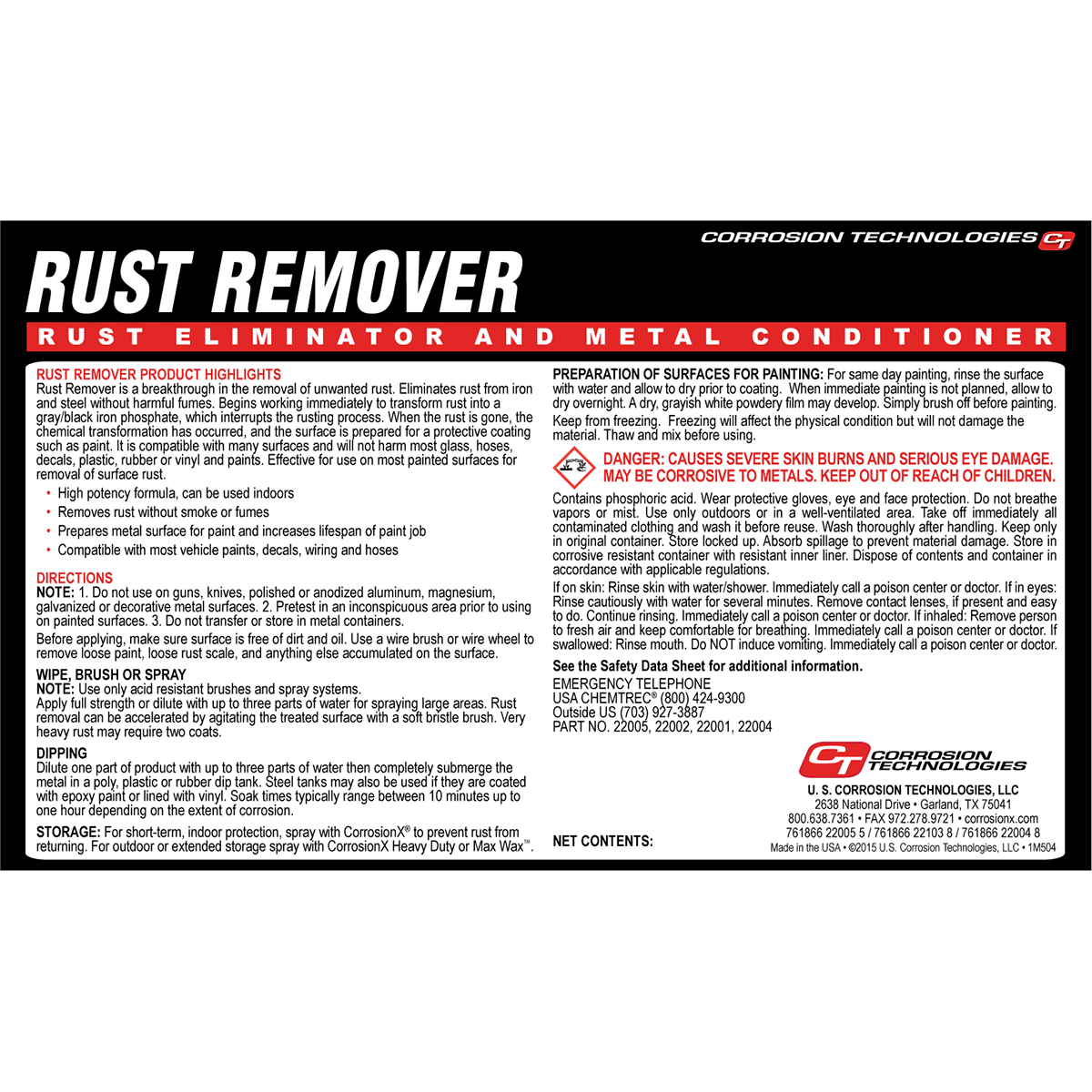 Eliminator 206 Rust Remover Metalworking Fluid